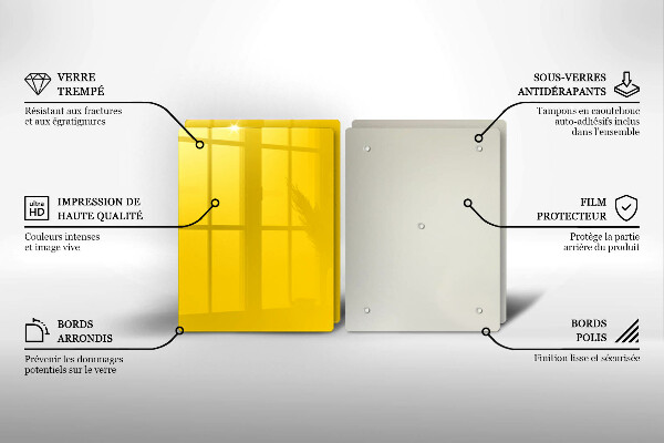 Protection plaque induction Jaune