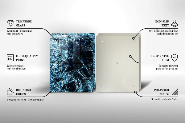Cache plaque de cuisson Structure de glace piquante