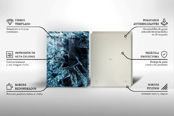 Cache plaque de cuisson Structure de glace piquante