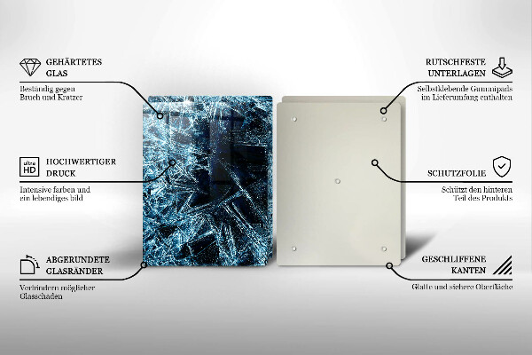 Cache plaque de cuisson Structure de glace piquante