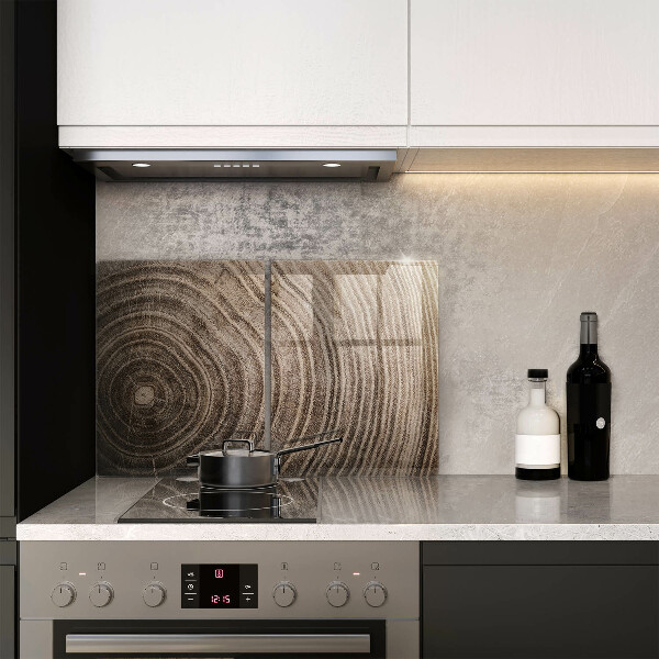 Cache plaque de cuisson Anneaux en bois