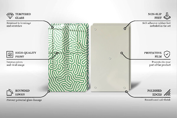 Cache plaque de cuisson Lignes abstraites