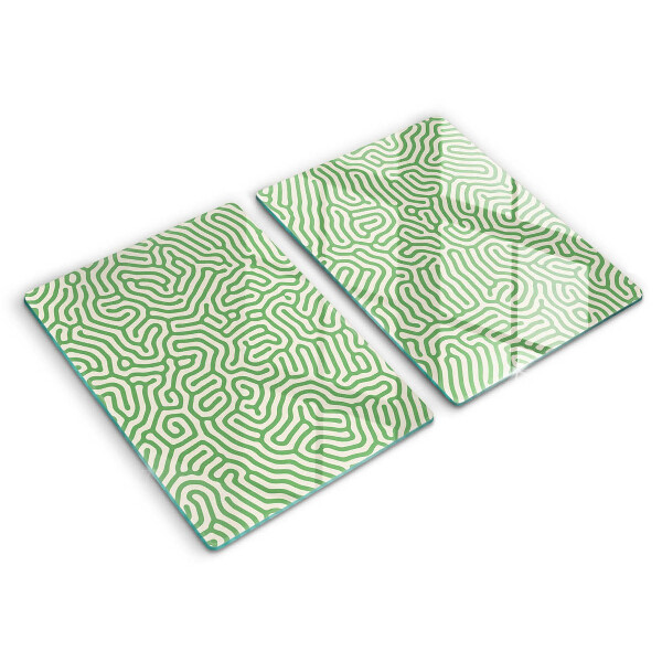 Cache plaque de cuisson Lignes abstraites