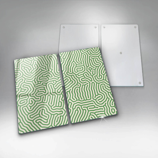 Cache plaque de cuisson Lignes abstraites