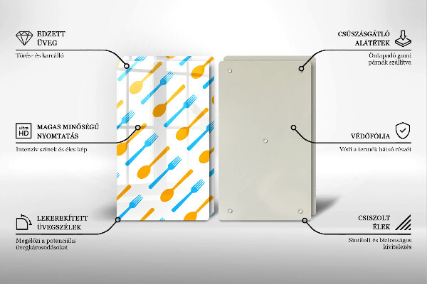 Cache plaque de cuisson Fourchettes et cuillères