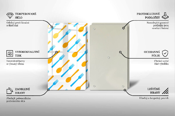 Cache plaque de cuisson Fourchettes et cuillères