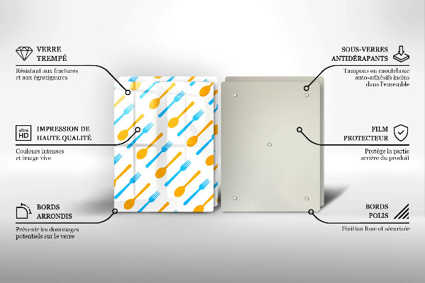 Cache plaque de cuisson Fourchettes et cuillères