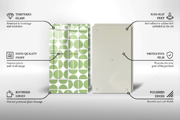 Cache plaque de cuisson Modèle de formes bohèmes