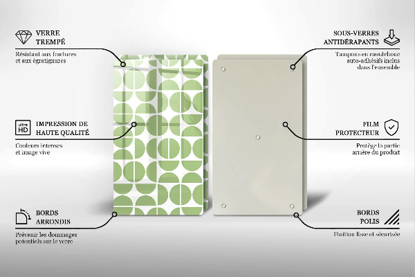 Cache plaque de cuisson Modèle de formes bohèmes