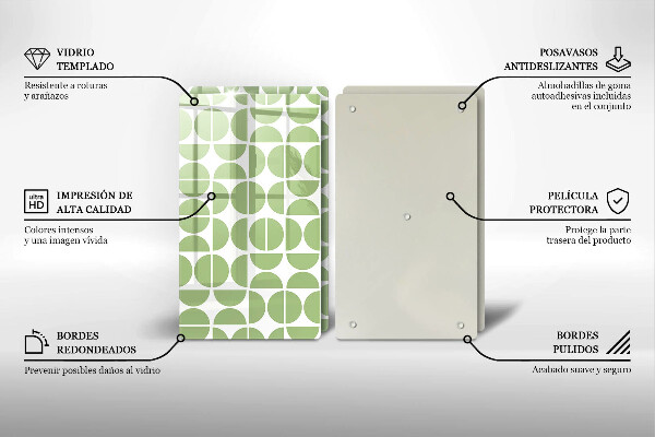 Cache plaque de cuisson Modèle de formes bohèmes