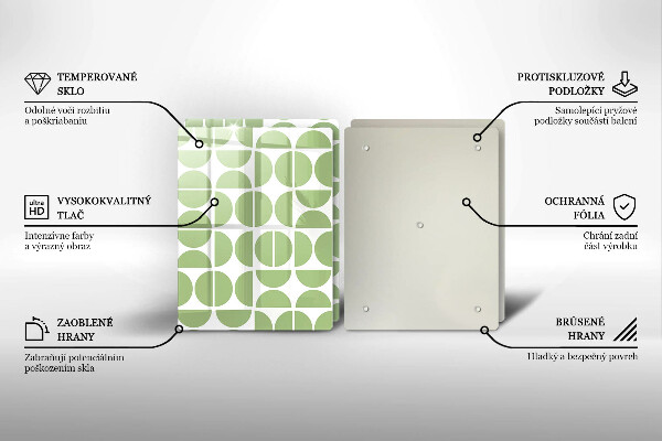 Cache plaque de cuisson Modèle de formes bohèmes