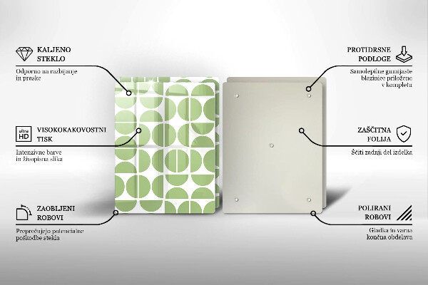 Cache plaque de cuisson Modèle de formes bohèmes