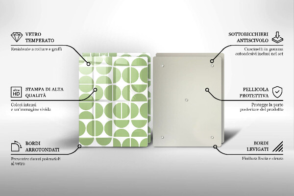 Cache plaque de cuisson Modèle de formes bohèmes