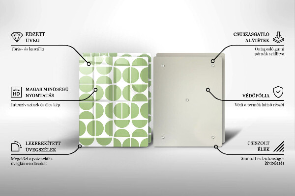 Cache plaque de cuisson Modèle de formes bohèmes