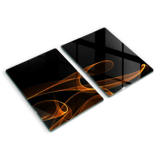 Cache plaque de cuisson Lignes abstraites