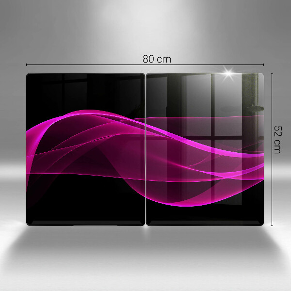 Cache plaque de cuisson Abstraction rose