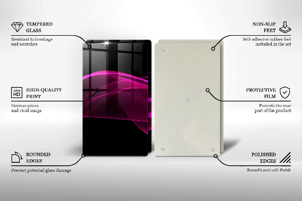 Cache plaque de cuisson Abstraction rose