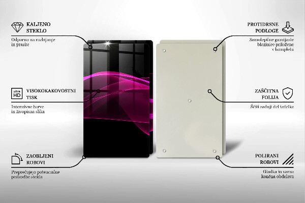 Cache plaque de cuisson Abstraction rose