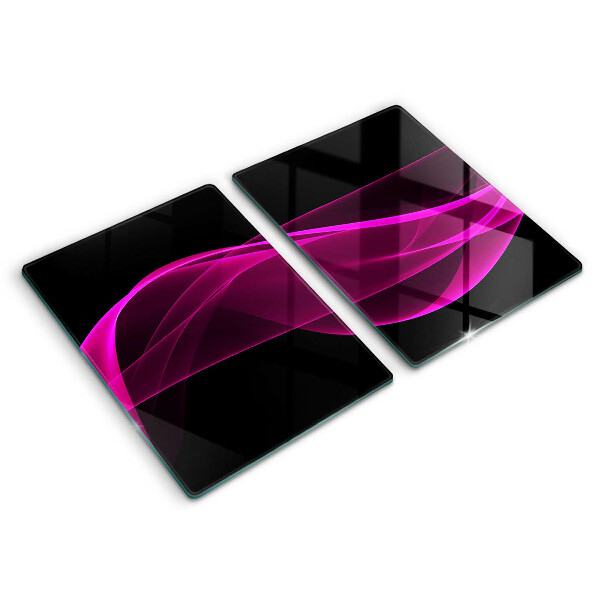 Cache plaque de cuisson Abstraction rose