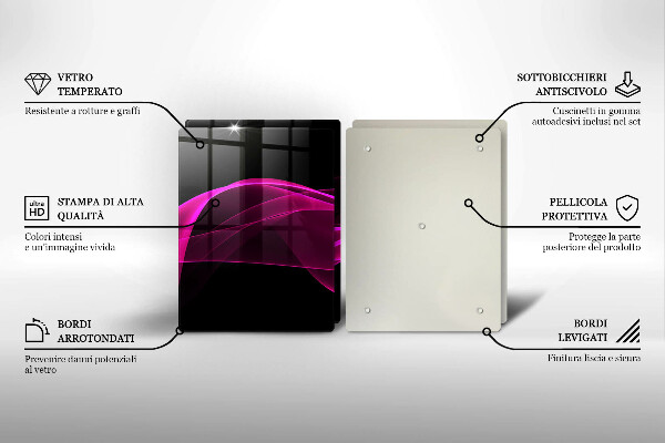 Cache plaque de cuisson Abstraction rose