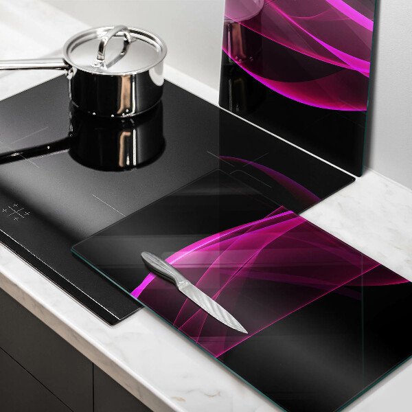Cache plaque de cuisson Abstraction rose