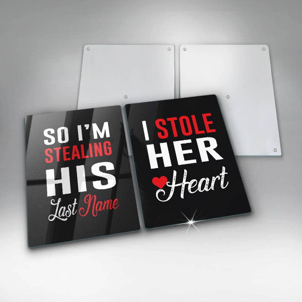 Cache plaque de cuisson Inscription phrase motif