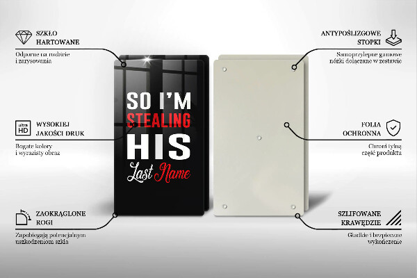 Cache plaque de cuisson Inscription phrase motif