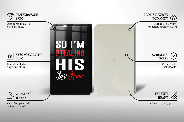 Cache plaque de cuisson Inscription phrase motif