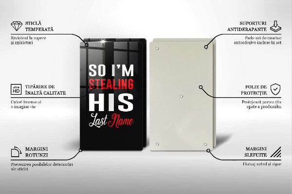 Cache plaque de cuisson Inscription phrase motif