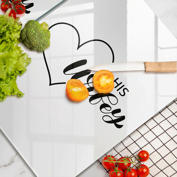 Cache plaque de cuisson Inscription phrase motif