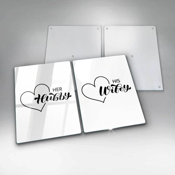 Cache plaque de cuisson Inscription phrase motif