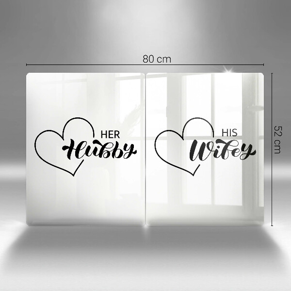 Cache plaque de cuisson Inscription phrase motif