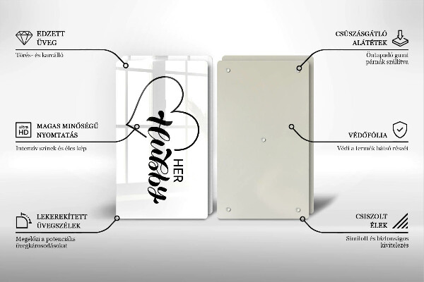 Cache plaque de cuisson Inscription phrase motif