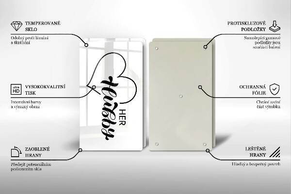 Cache plaque de cuisson Inscription phrase motif