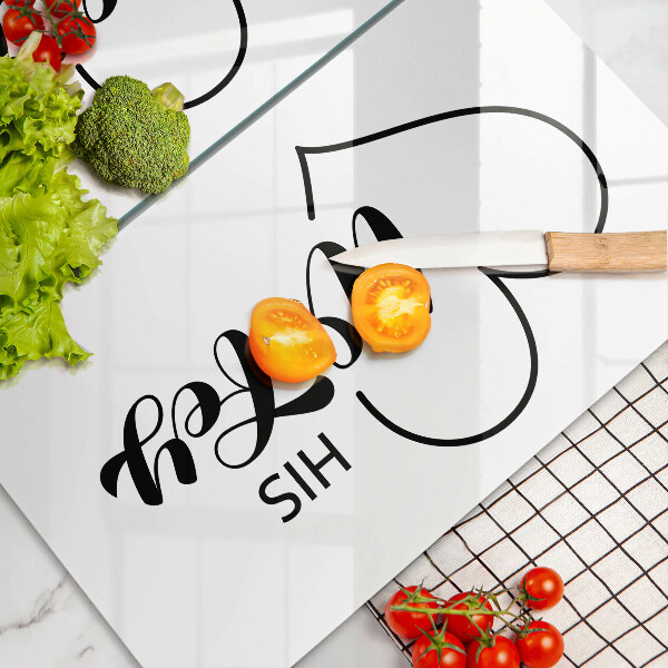 Cache plaque de cuisson Inscription phrase motif