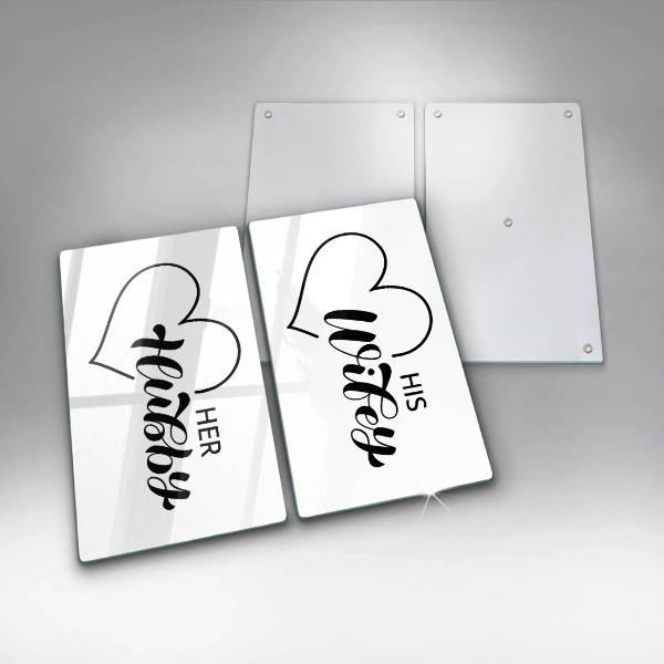 Cache plaque de cuisson Inscription phrase motif