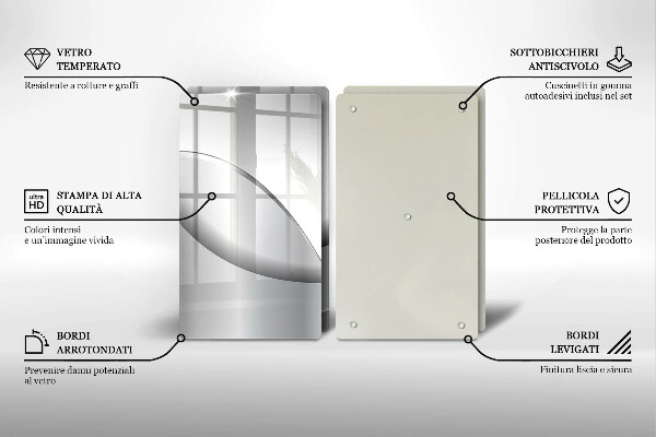 Cache plaque de cuisson Conception de lignes abstraites