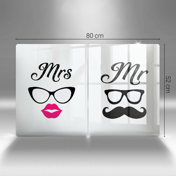 Cache plaque de cuisson Mrs Mr