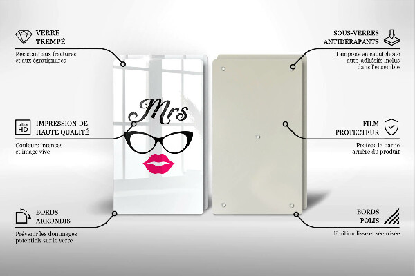 Cache plaque de cuisson Mrs Mr