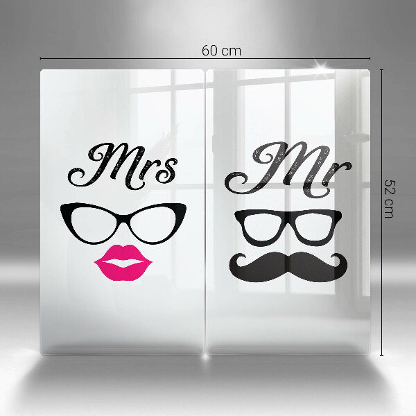 Cache plaque de cuisson Mrs Mr