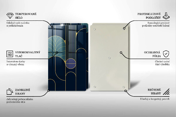 Cache plaque de cuisson Thème abstrait