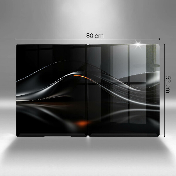 Cache plaque de cuisson Conception 3D abstraite