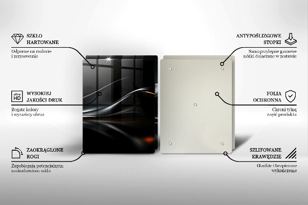 Cache plaque de cuisson Conception 3D abstraite