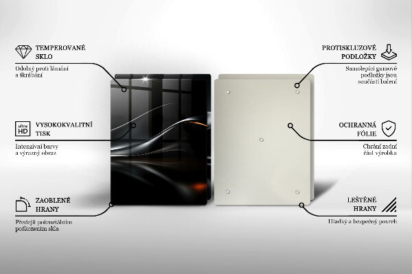 Cache plaque de cuisson Conception 3D abstraite