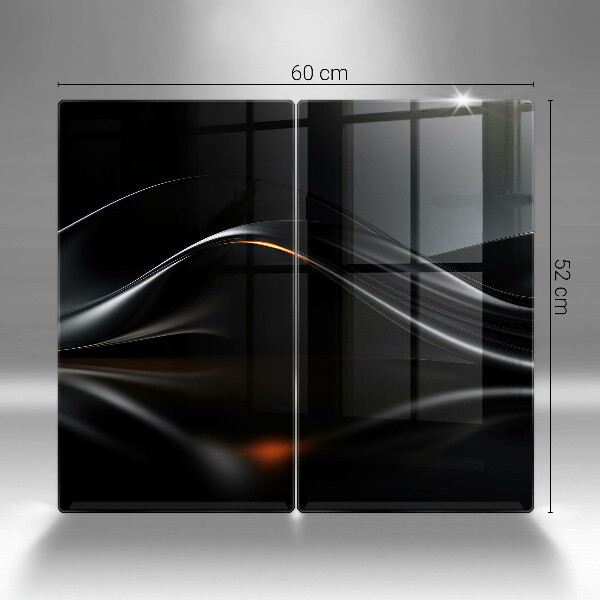 Cache plaque de cuisson Conception 3D abstraite