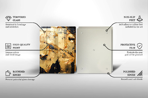 Protection plaque induction Texture de peinture élégante