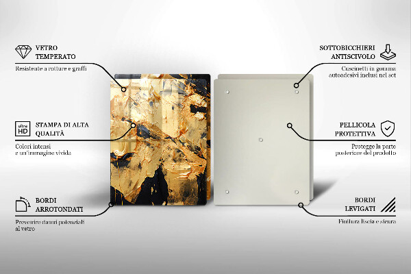 Protection plaque induction Texture de peinture élégante