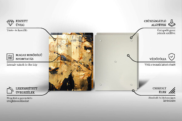 Protection plaque induction Texture de peinture élégante