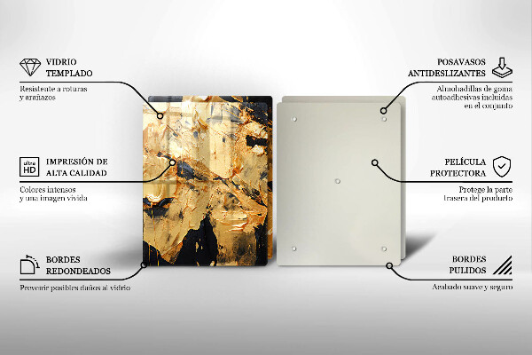 Protection plaque induction Texture de peinture élégante