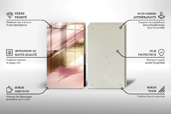 Protection plaque induction Taches pastel